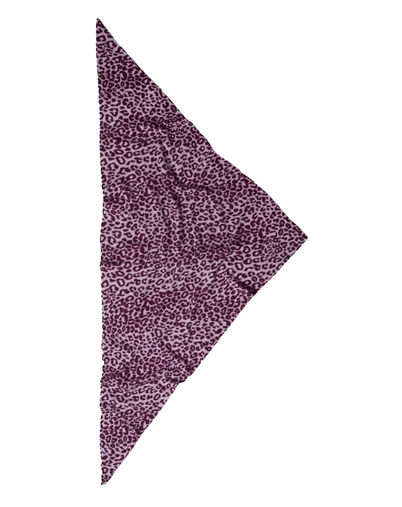 Lala Berlin - Triangle M Printed Cashmere Tørklæde - Burgundy Leo